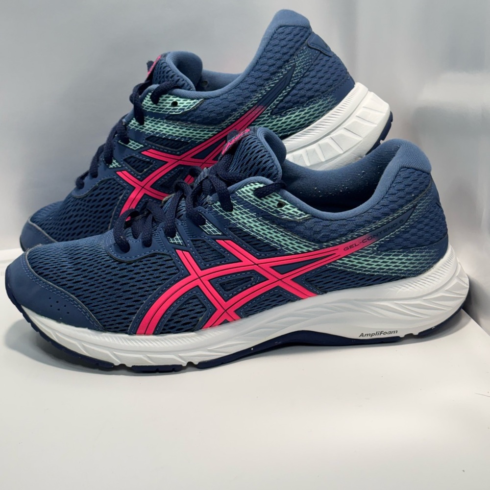 Asics Women's US Size 7 Gel-Contend 6 1012A571 Blue Running Sneakers Activewear